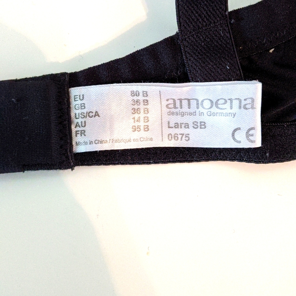 Amoena Lara SB 36B bra for prosthesis
